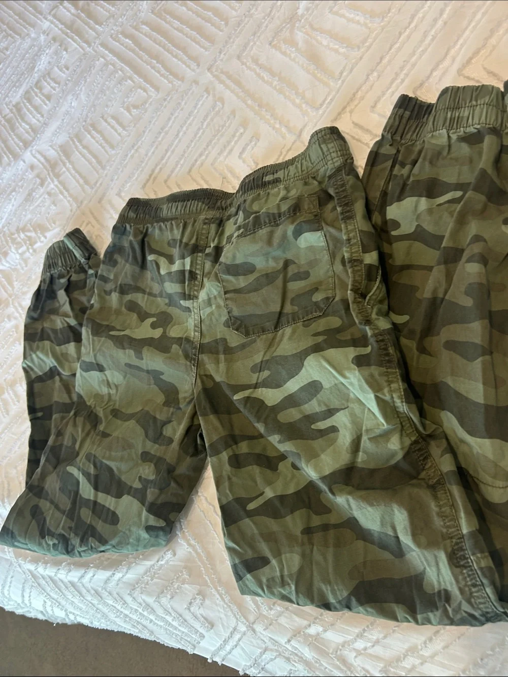 Carter's Kids Camouflage Elastic Waistband Drawstring Ankle Cuff Joggers 14/14A